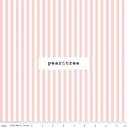 Riley Blake Designs 14  Stripe Baby Pink