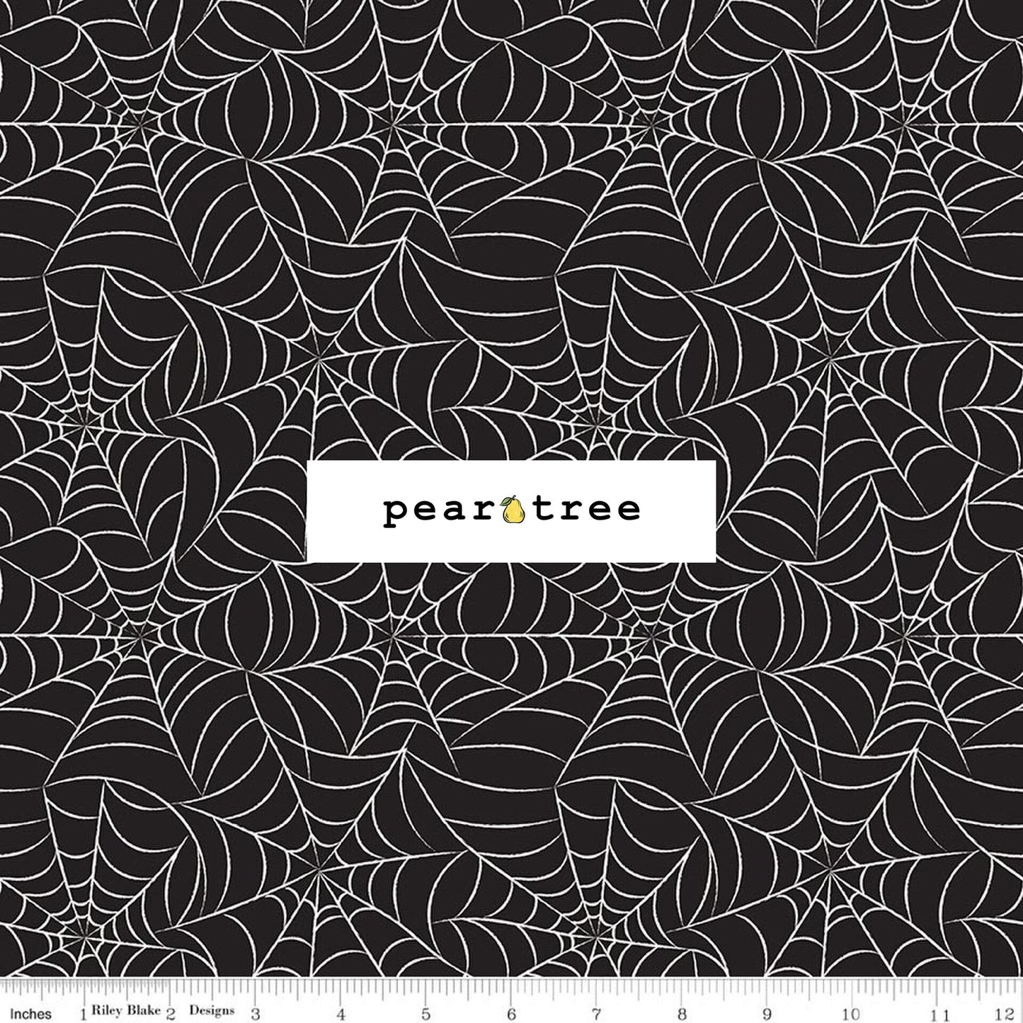 Riley Blake Designs Webs Black Glow In The Dark