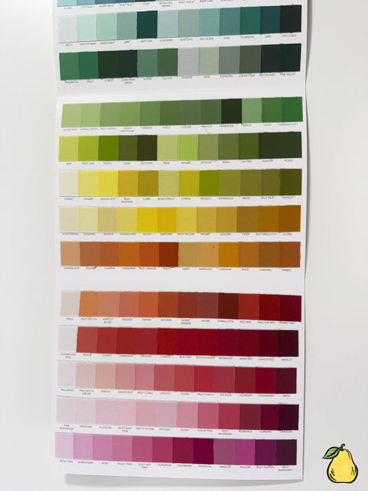 Riley Blake Designs Riley Blake Solids Color Card - 300 Color Swatch Card - NEW 8 12 x 11 size