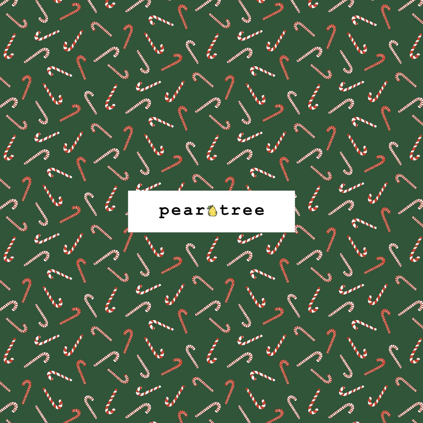 RJR Fabrics Candy Cane Toss - Hunter Green Fabric