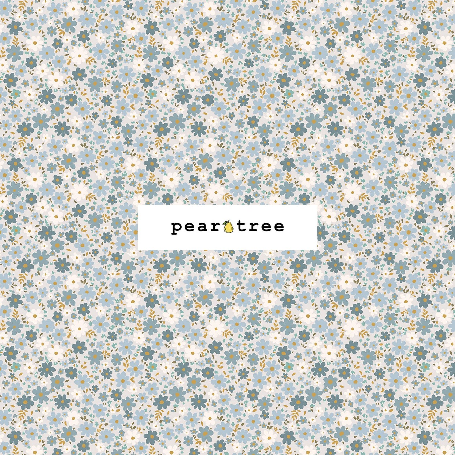 RJR Fabrics Field Of Blooms - Powderblue Fabric