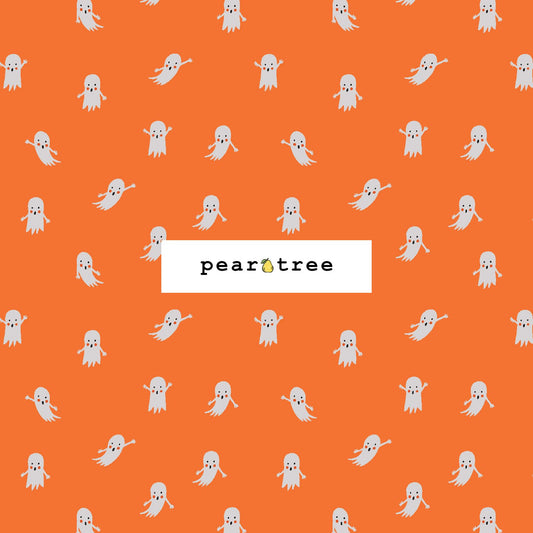 Rifle Paper Co Ghosts - Orange Fabric