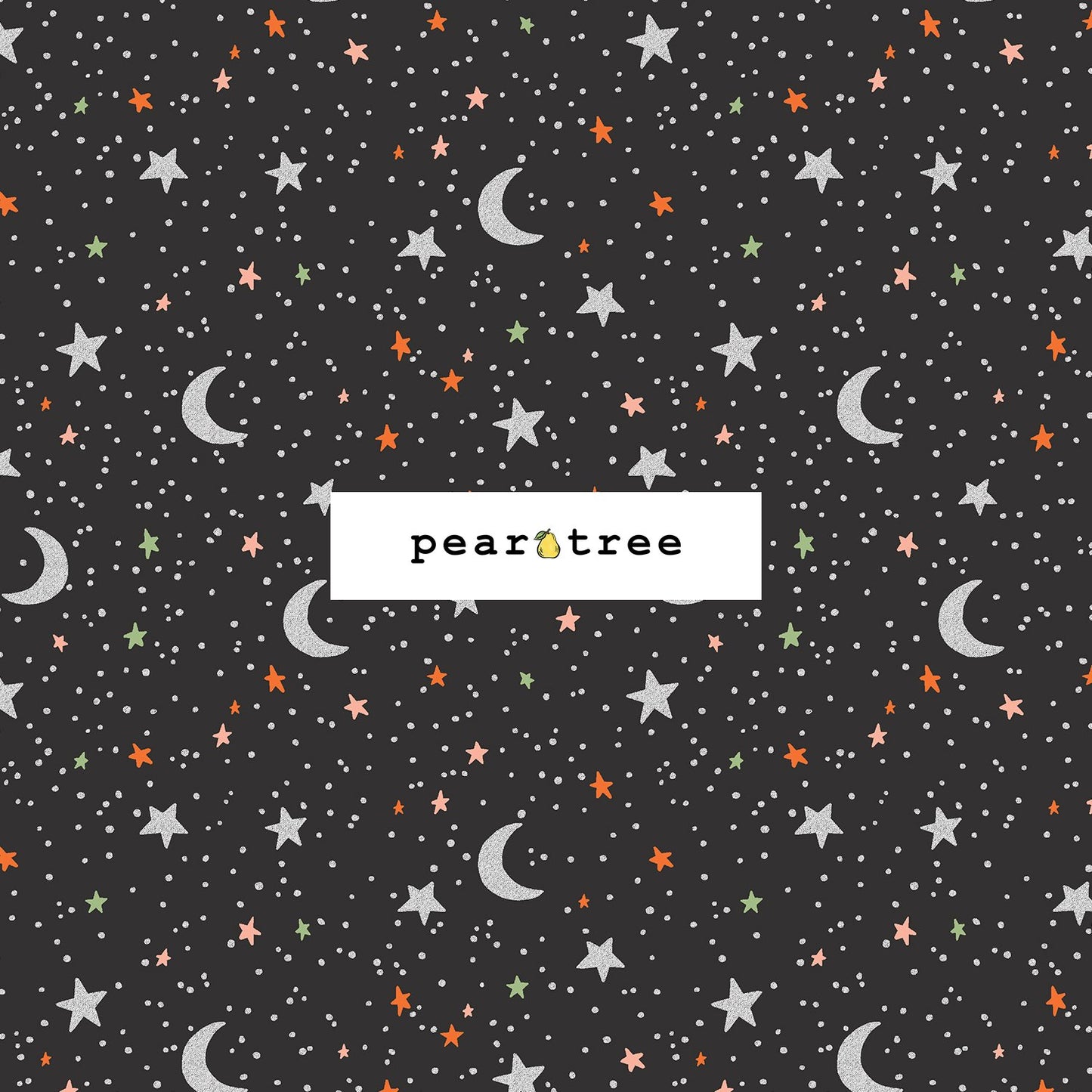 Rifle Paper Co October Night - Black Metallic Fabric