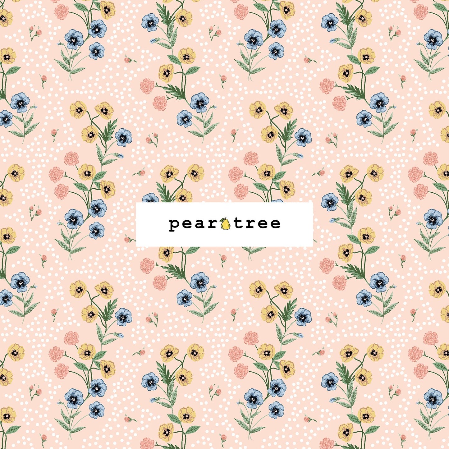 Rifle Paper Co Poppy - Pink Fabric