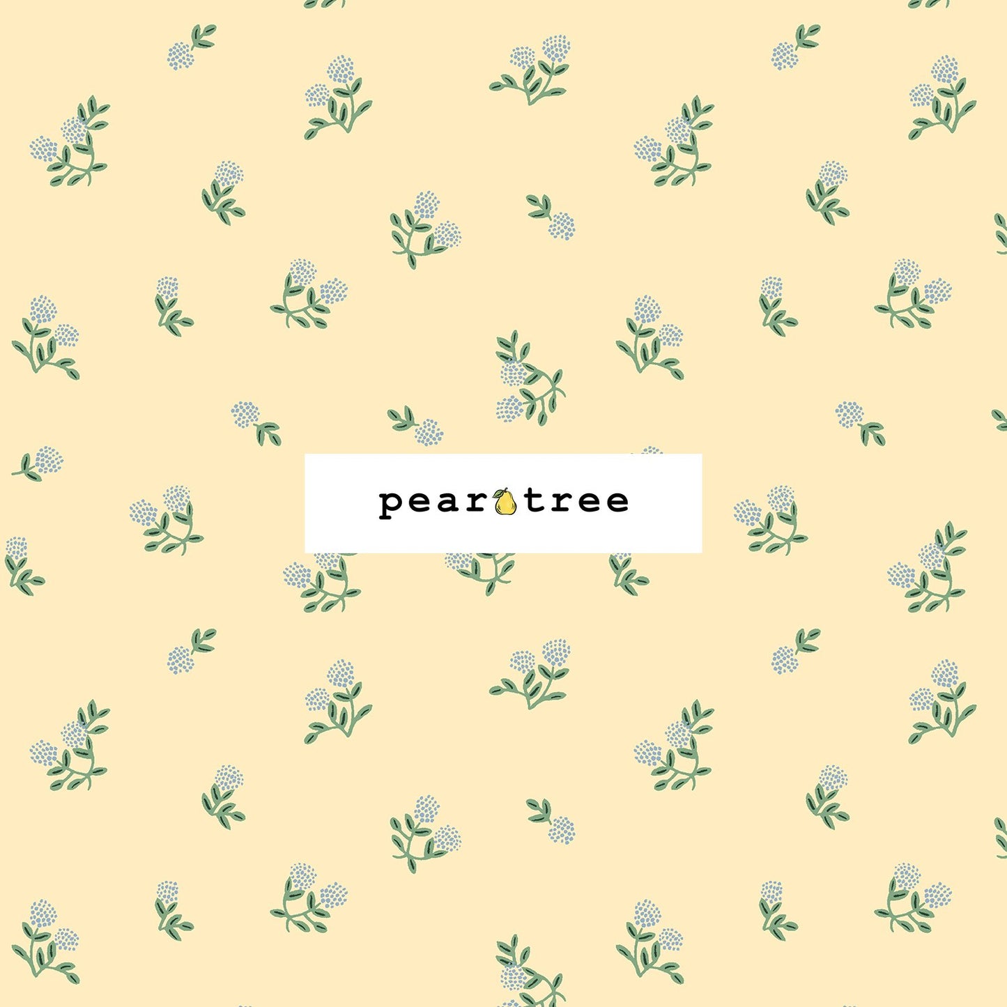Rifle Paper Co Ditsy Hydrangea - Butter Fabric