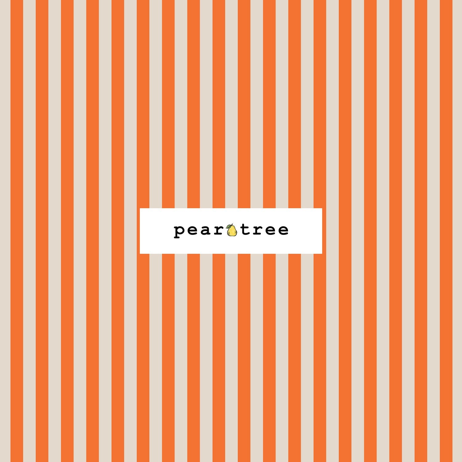 Rifle Paper Co Cabana Stripe - Orange Fabric