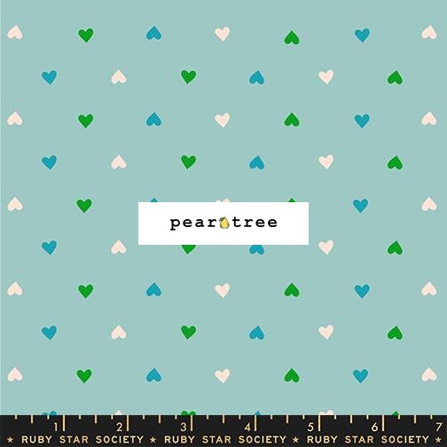 Ruby Star Society Turquoise Novelty Hearts