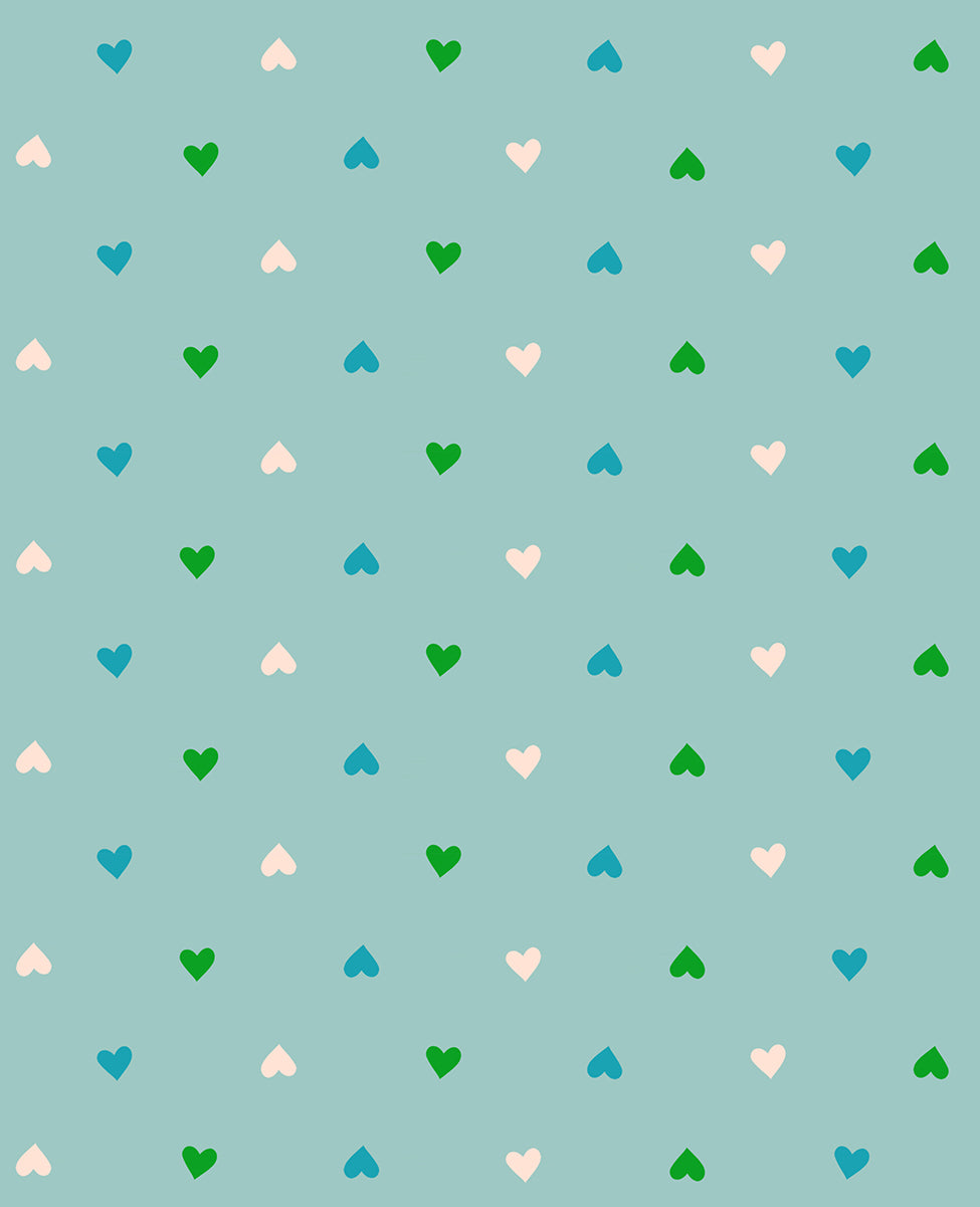 Ruby Star Society Turquoise Novelty Hearts
