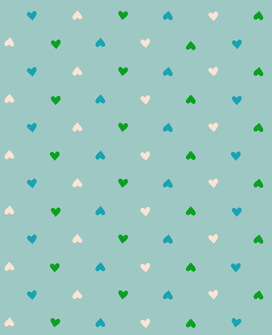 Ruby Star Society Turquoise Novelty Hearts