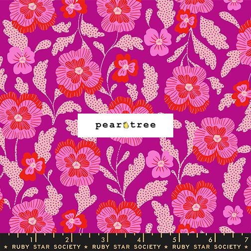 Ruby Star Society Violets Florals - Berry