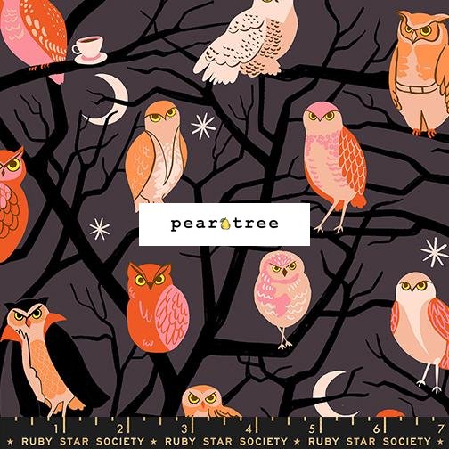 Ruby Star Society Eggplant - Owls Nature Trees