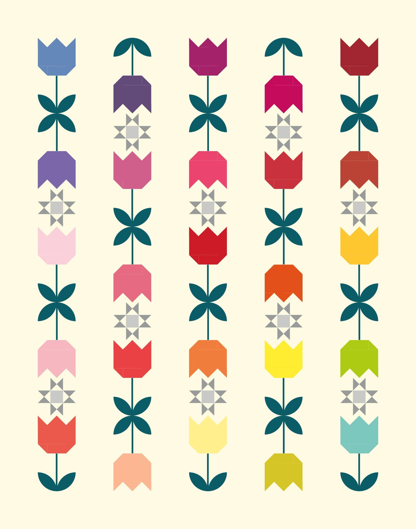 The Tulip Quilt - Quilting Pattern PDF Download