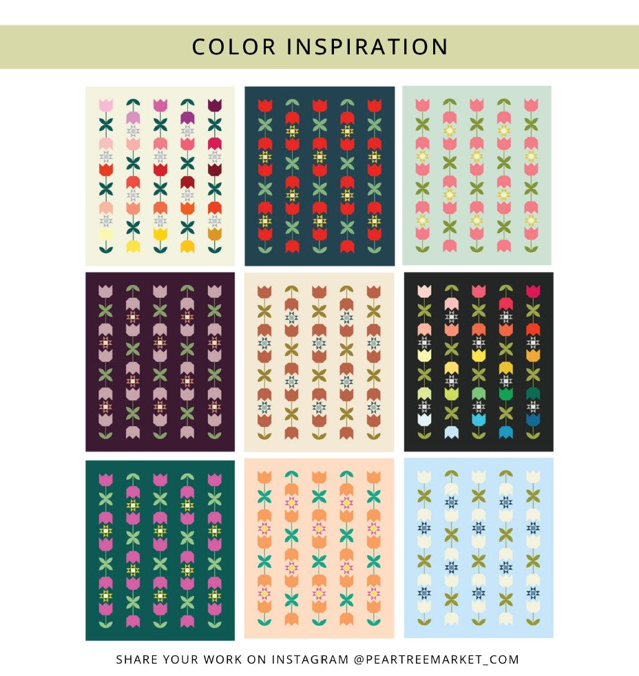 The Tulip Quilt - Quilting Pattern PDF Download