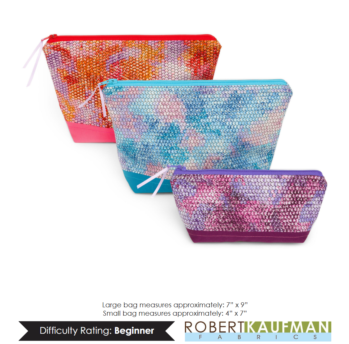 Pouch Pattern 3-Pack - Free Quilting Pattern PDF Download