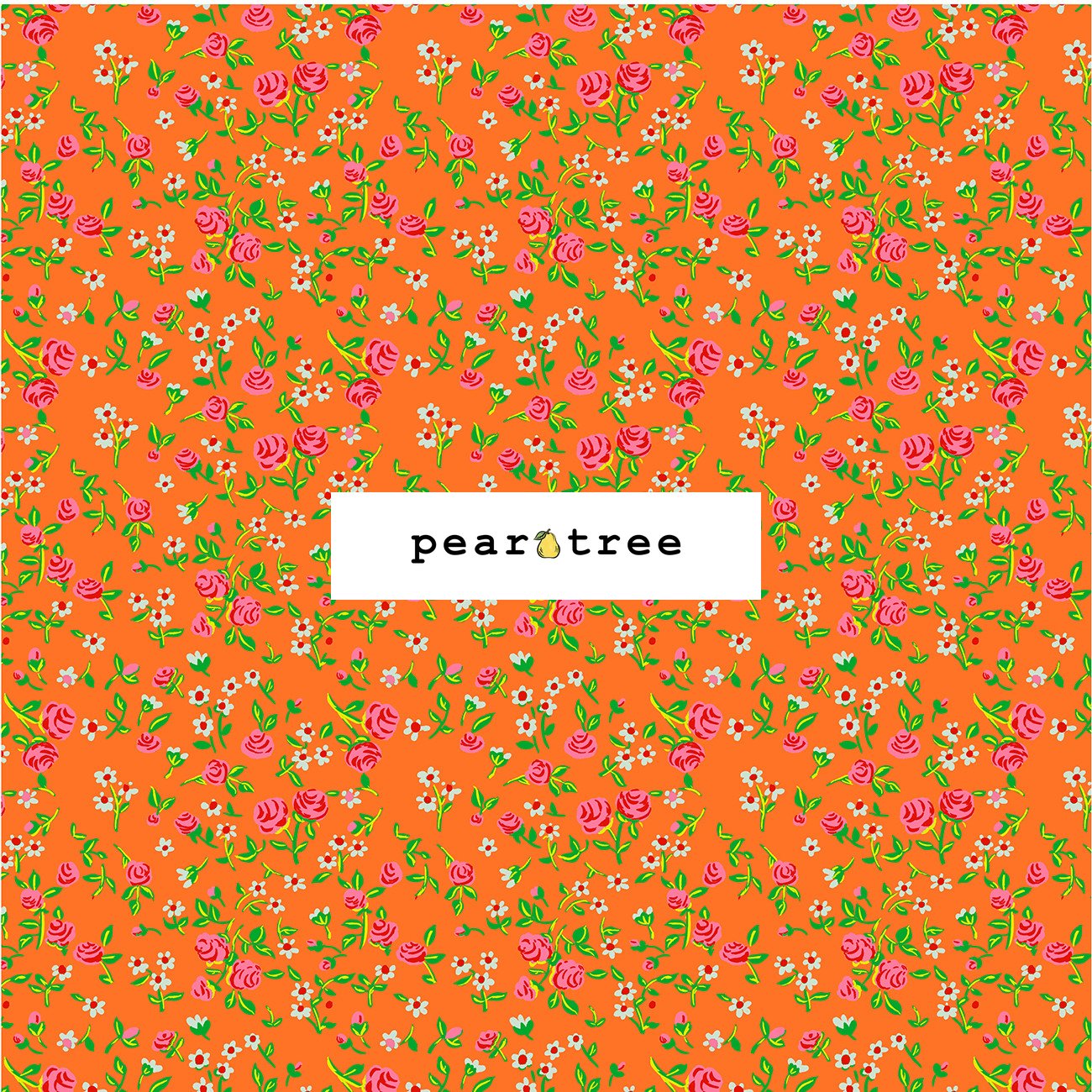 Windham Fabrics Tangerine Mousy Floral