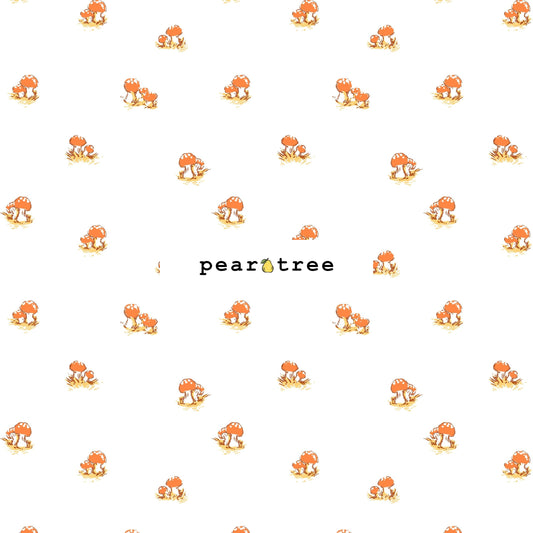 Windham Fabrics White Mushrooms