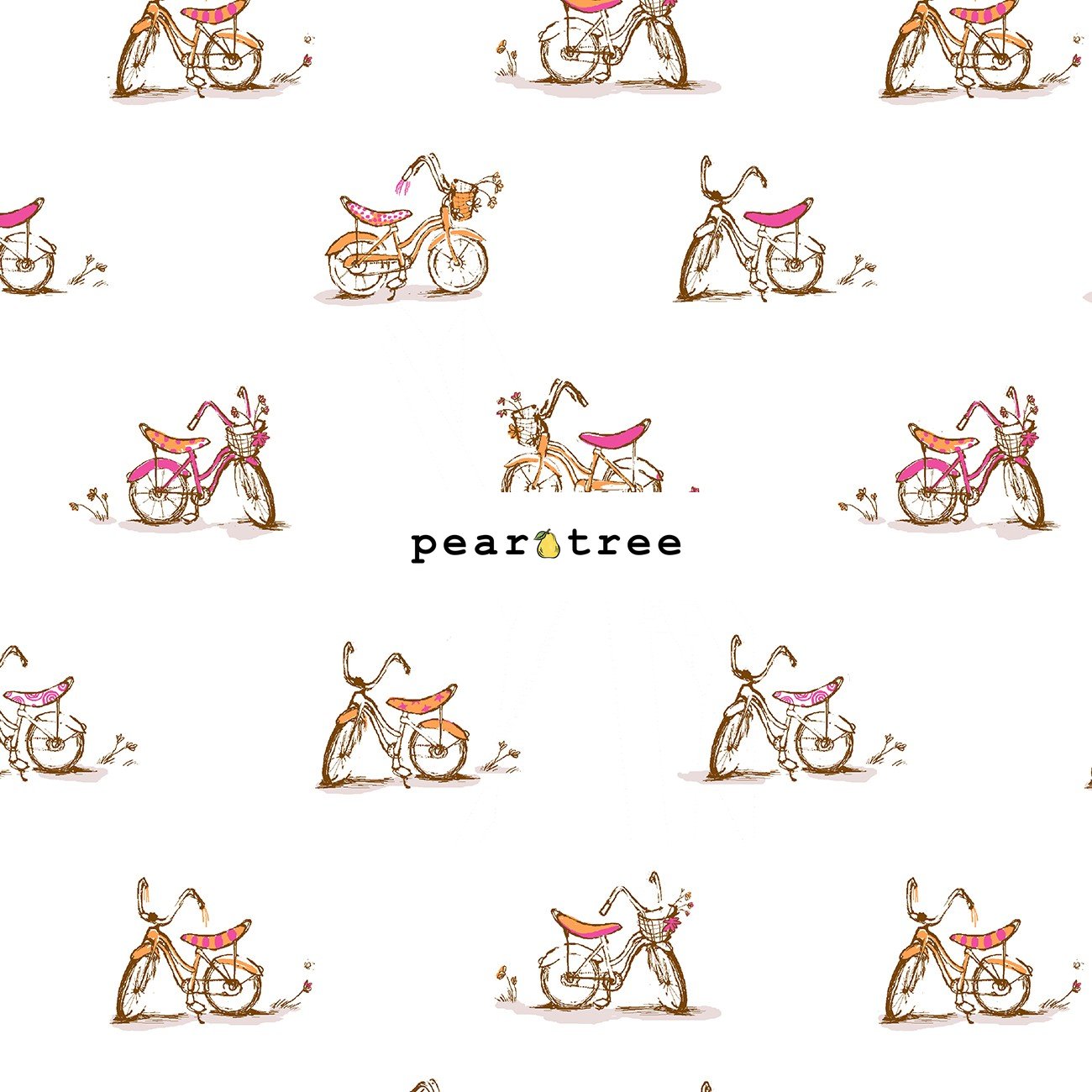 Windham Fabrics White Dream Bike