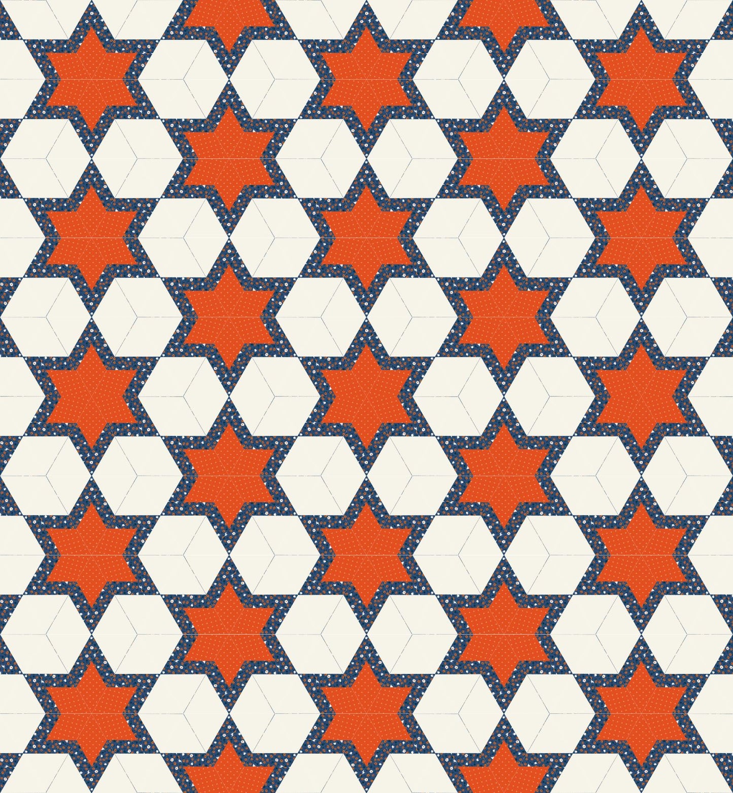 Galactic Star Pattern (Block Only) - Quilting Block PDF Download