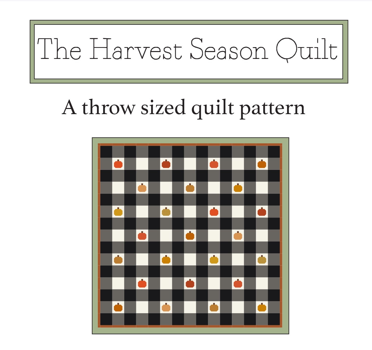 Pear Tree Designs - Harvest Season offers Throw In Sage Quilt Kit Bundle - Pattern Included | Pear Tree Market