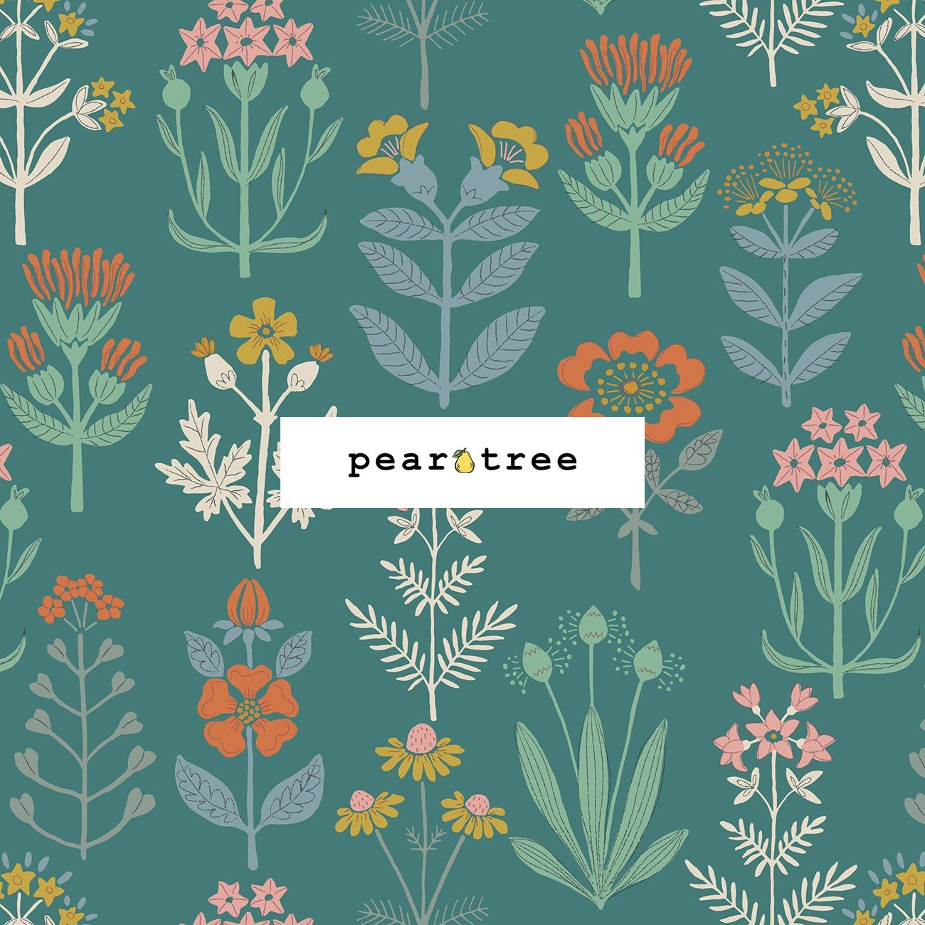 Majolica Floral on Garden Green | Majolica | Lewis and Irene | A661-2