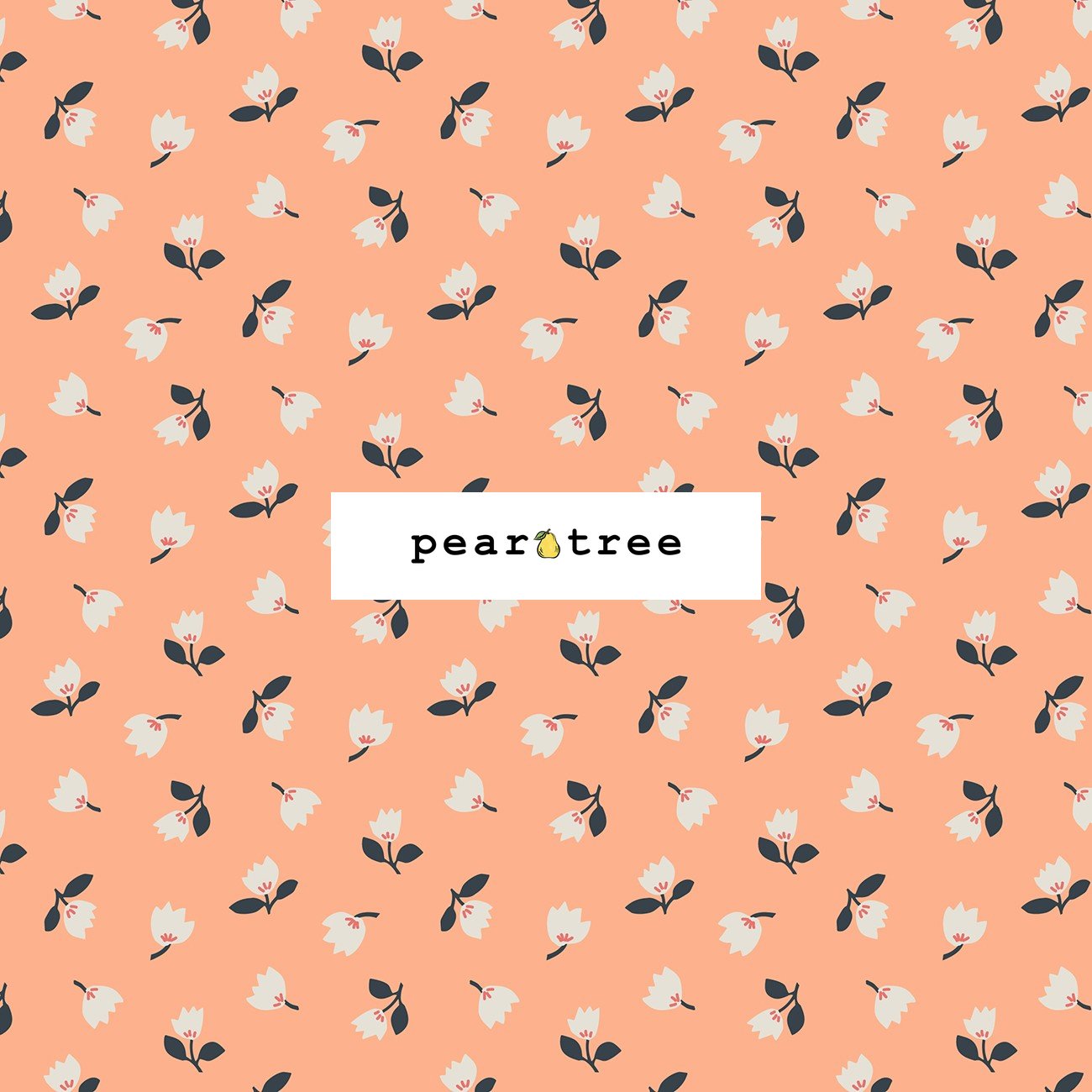 Lewis and Irene Little Flowers on Peach