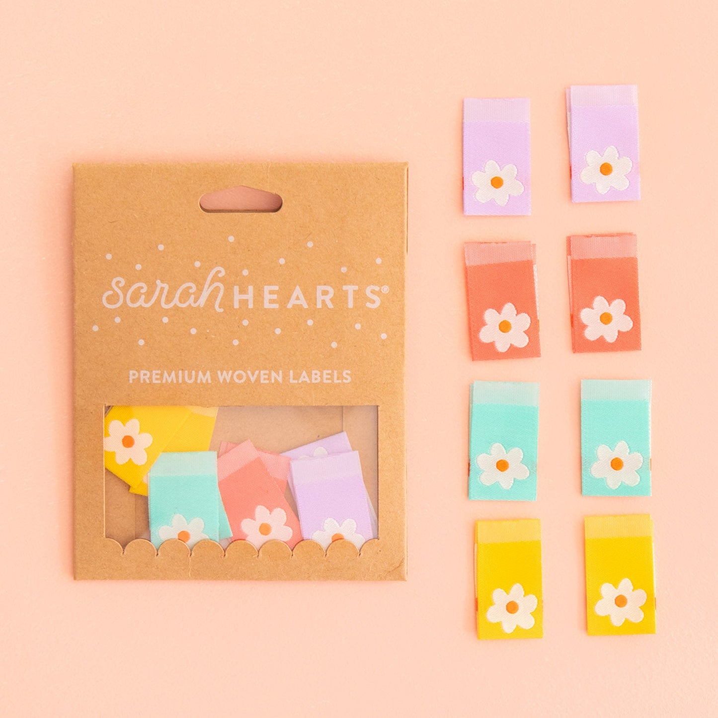 Daisy Sewing Labels by Sarah Hearts | Woven Labels | 834304