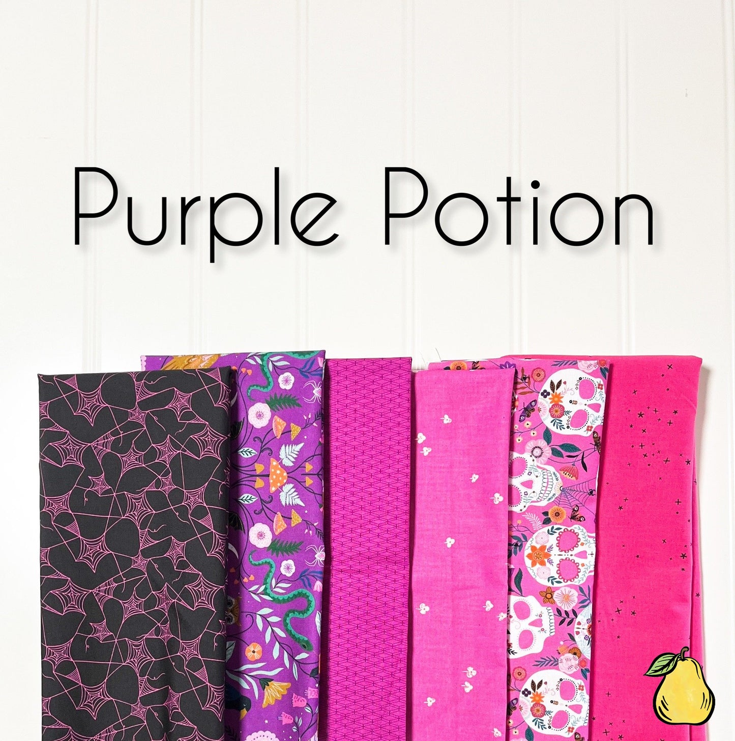 Purple Potion Fabric Bundle | 6 Pieces | Half Yard, Full Yard, and Fat Quarter Bundle Options