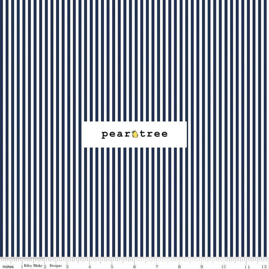 Riley Blake Designs Striped 18 Inch Navy