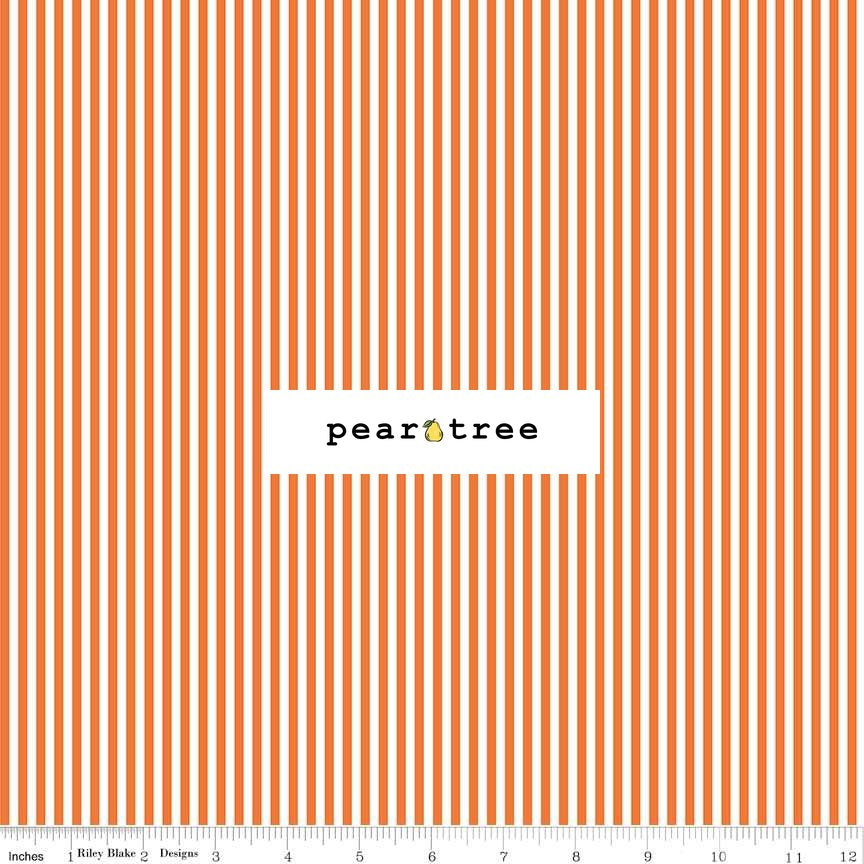 1/8 Stripe Riley Orange | Stripes | Riley Blake Designs | C495-ORANGE