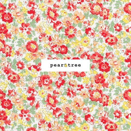 Red | Sevenberry: Petite Garden Lawn | Robert Kaufman Fabrics | SB-6125D2-1