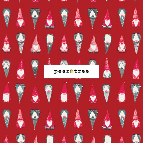 Art Gallery Fabrics Playful Gnomes Berry