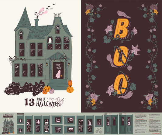 Art Gallery Fabrics 13 Days of Halloween Panel - 1 Yard Panel