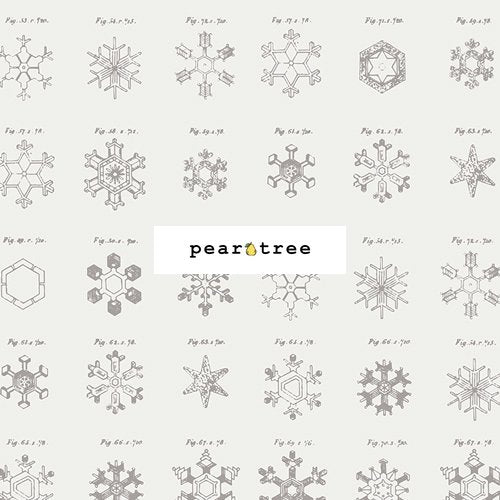 Art Gallery Fabrics Snow Crystals Ash