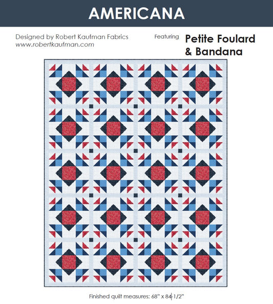 Americana by Robert Kaufman Fabrics - Free Quilting Pattern PDF Download