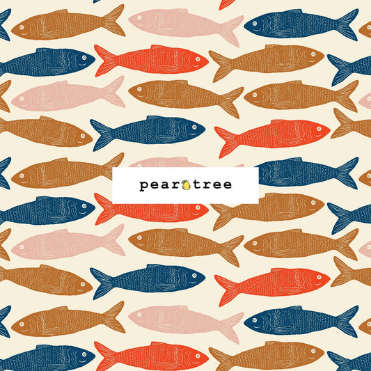 Cotton + Steel Upstream - Salmon Fabric