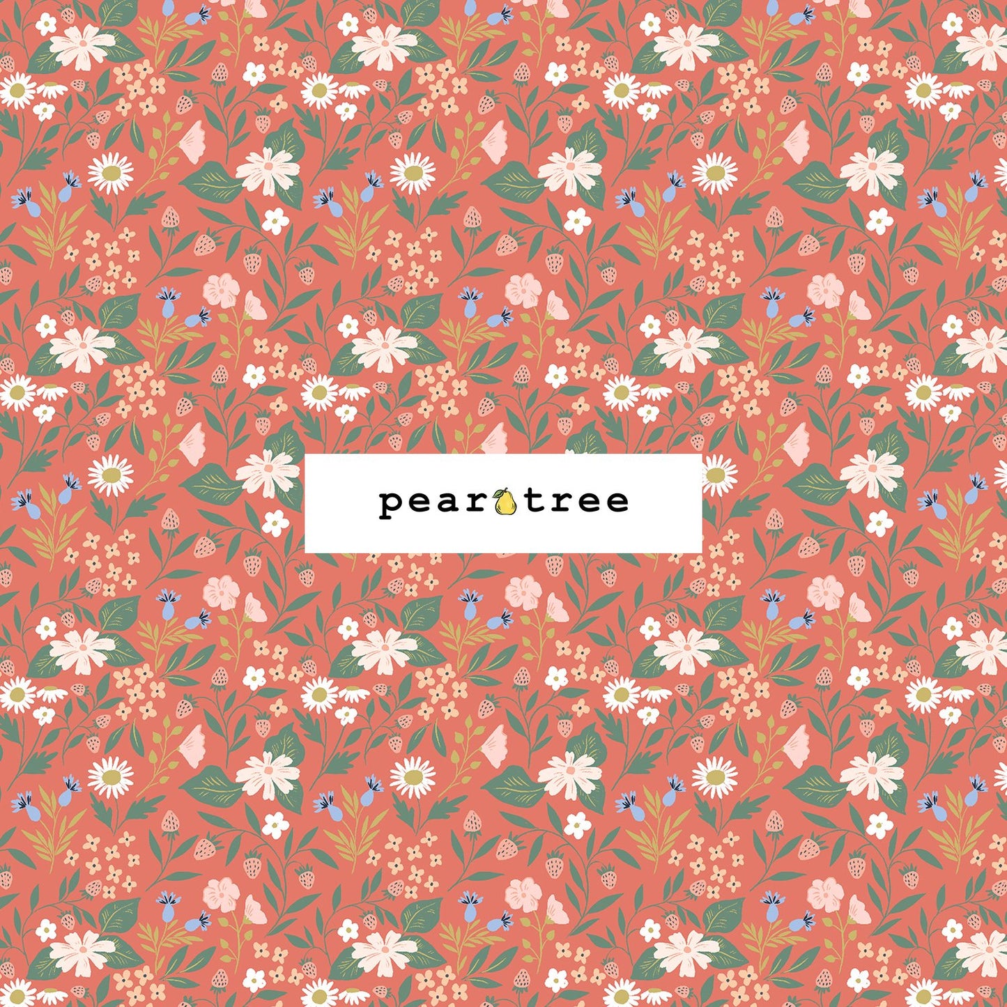 Cotton + Steel Meadow Magic - Ruby Fabric