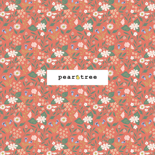 Cotton + Steel Meadow Magic - Ruby Fabric