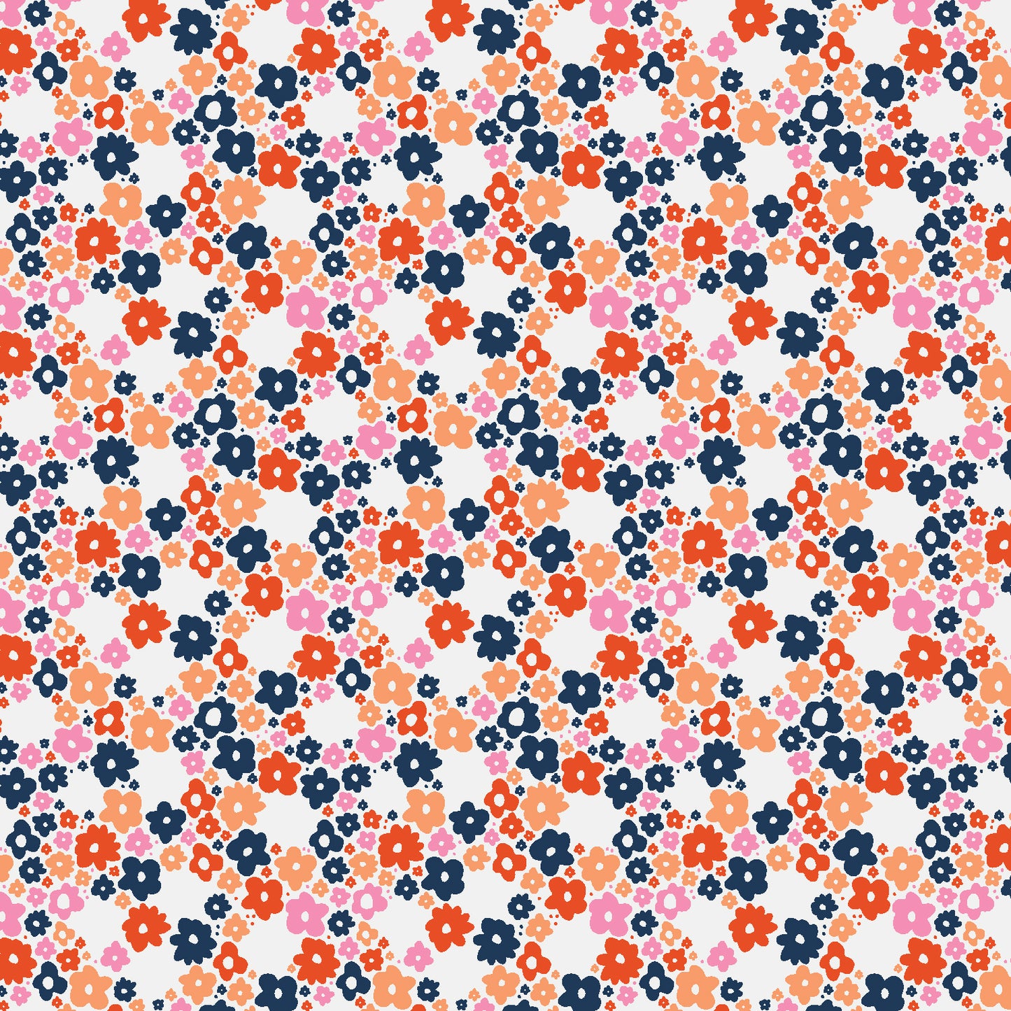 Cotton + Steel Margot Daisy - Field Of Poppy Fabric