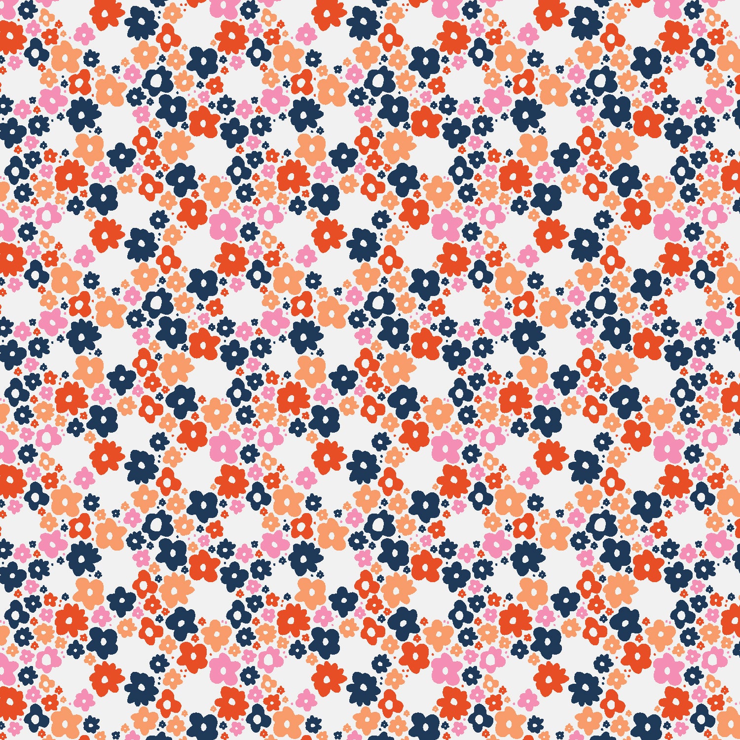 Cotton + Steel Margot Daisy - Field Of Poppy Fabric