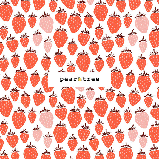 Cotton + Steel Queen Of Berries - Blushing Red Fabric