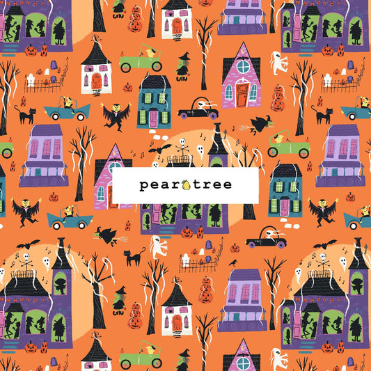 Cotton + Steel Block Party - Boo Tiful Halloween Fabric