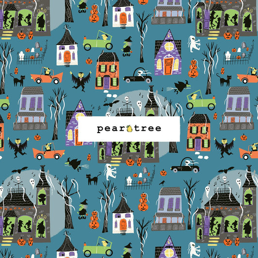 Cotton + Steel Block Party - What Goes Bump In The Night Fabric