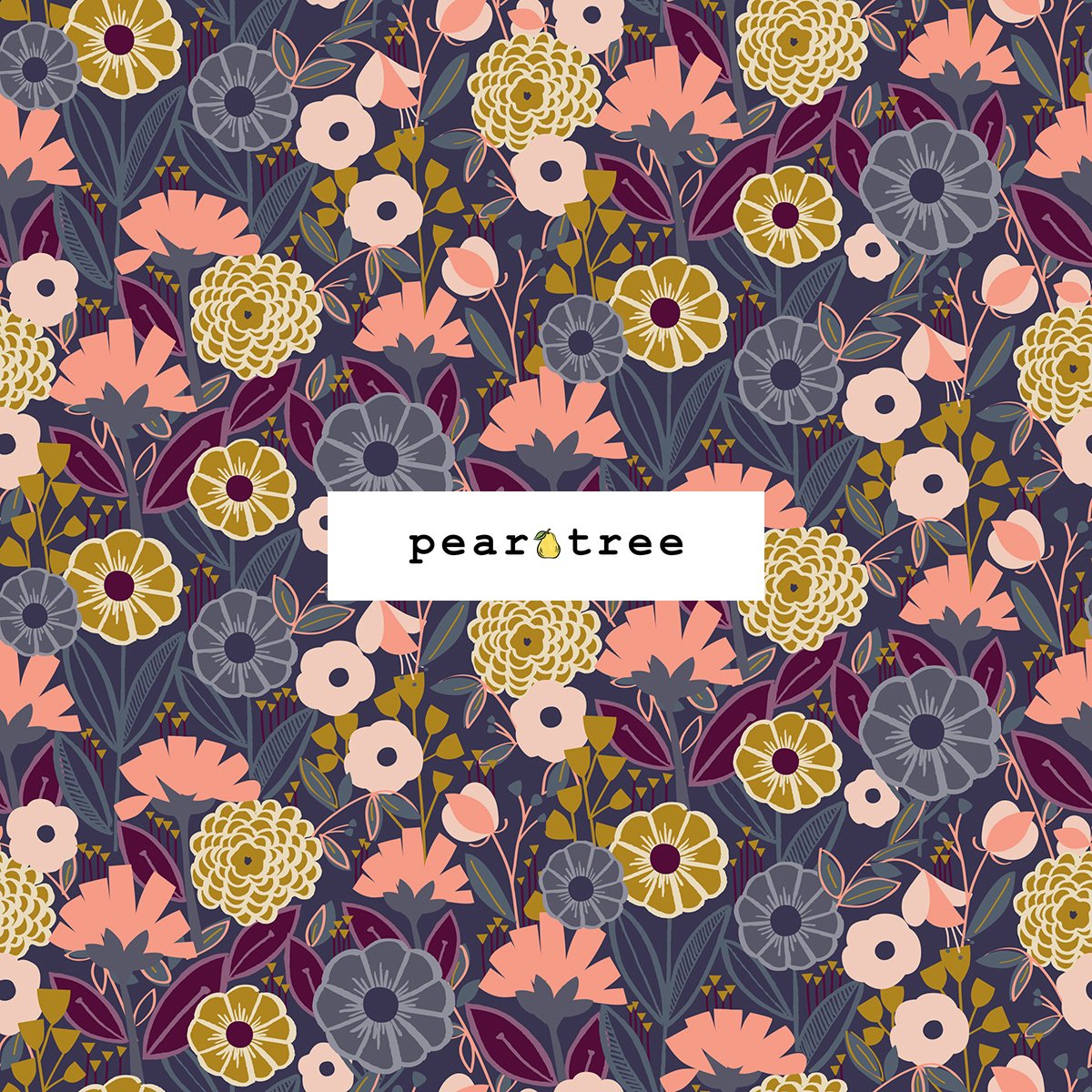 Cotton + Steel Diana - Slate Fabric