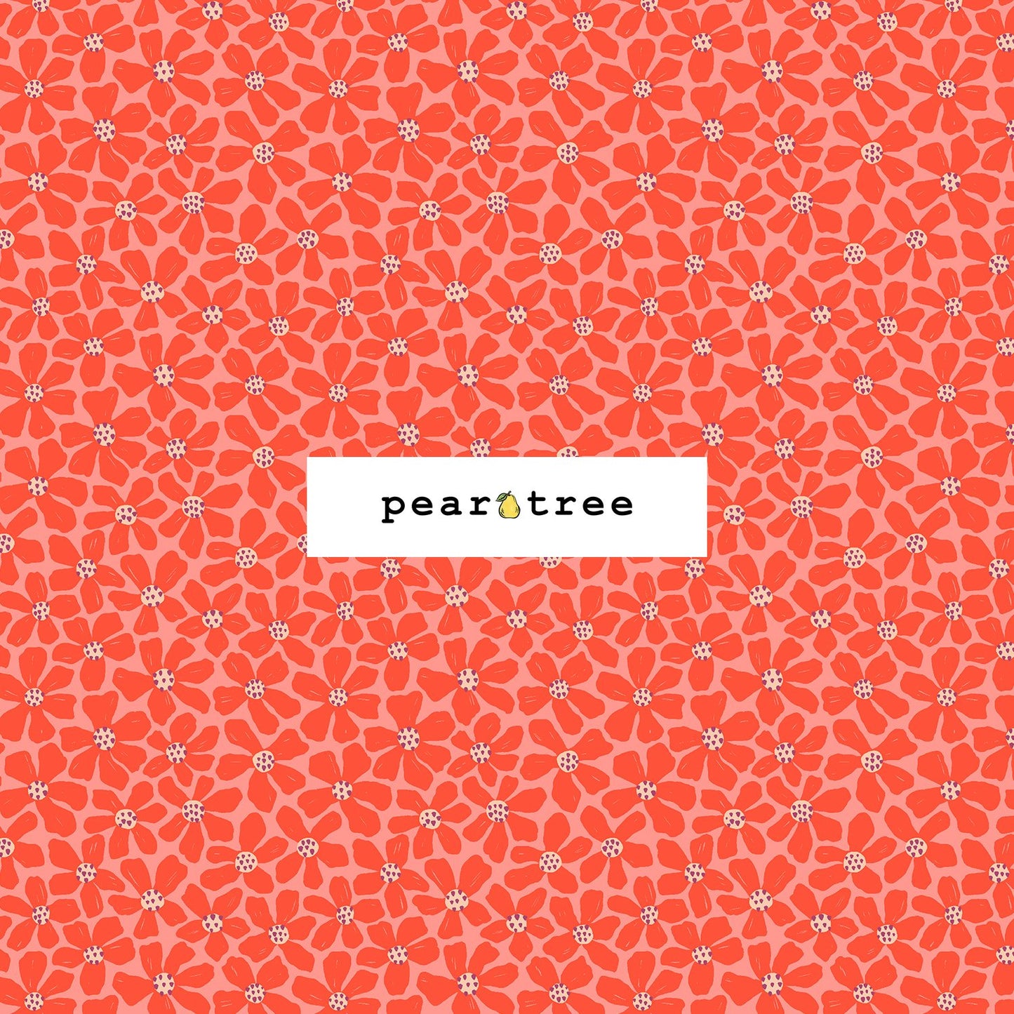 Cotton + Steel Let Us Live Like Flowers - Blushing Red Fabric