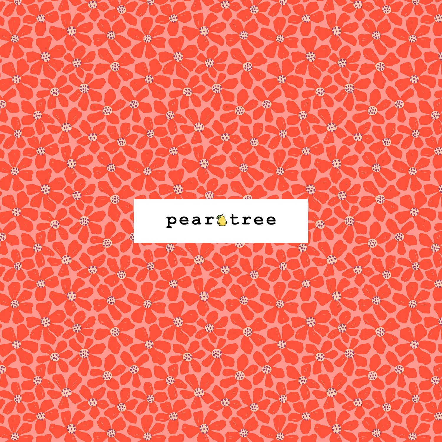 Cotton + Steel Let Us Live Like Flowers - Blushing Red Fabric