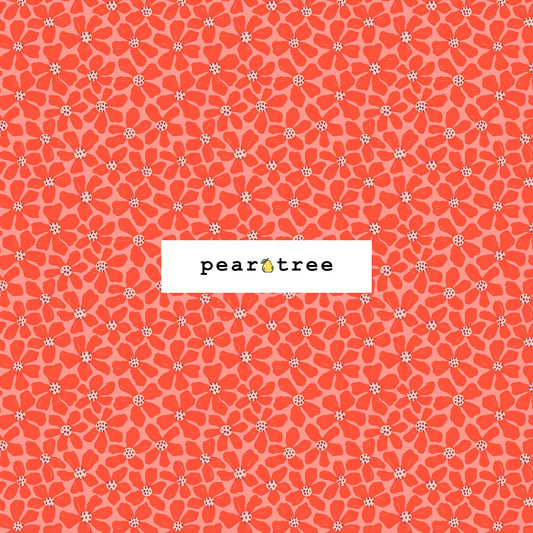 Cotton + Steel Let Us Live Like Flowers - Blushing Red Fabric