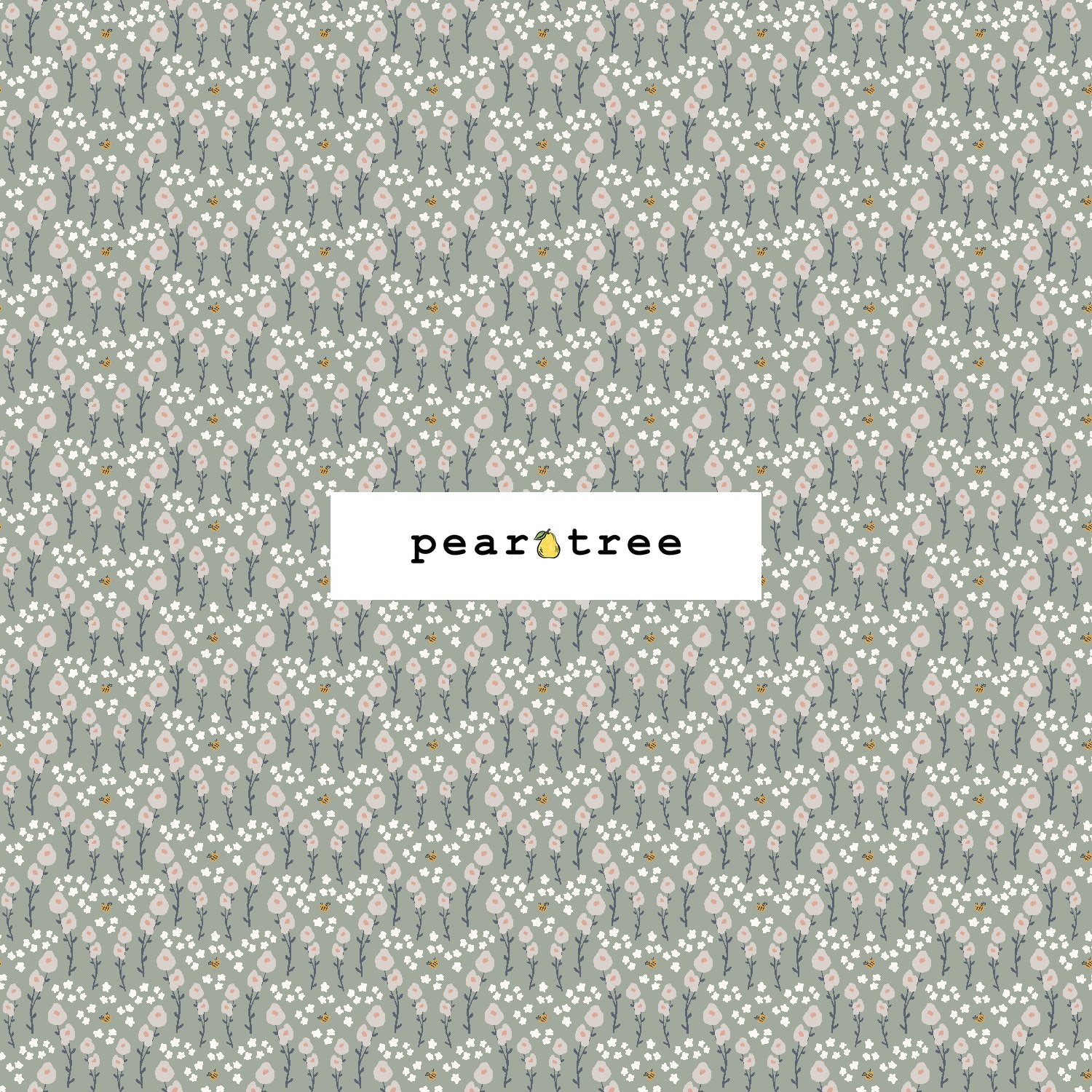 Cotton + Steel Nice To Bee With You - Budding Green Fabric