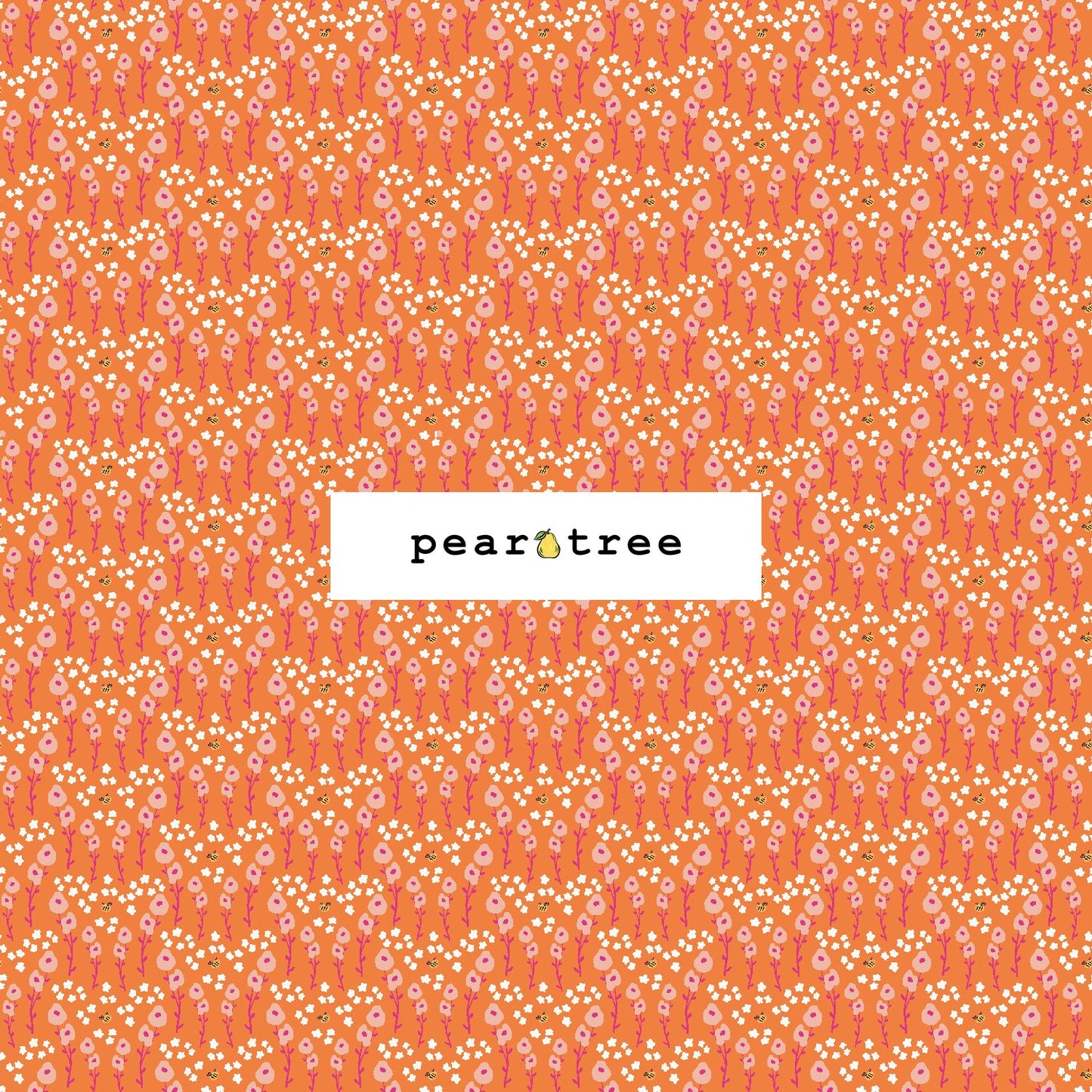 Cotton + Steel Nice To Bee With You - Orange Burst Fabric