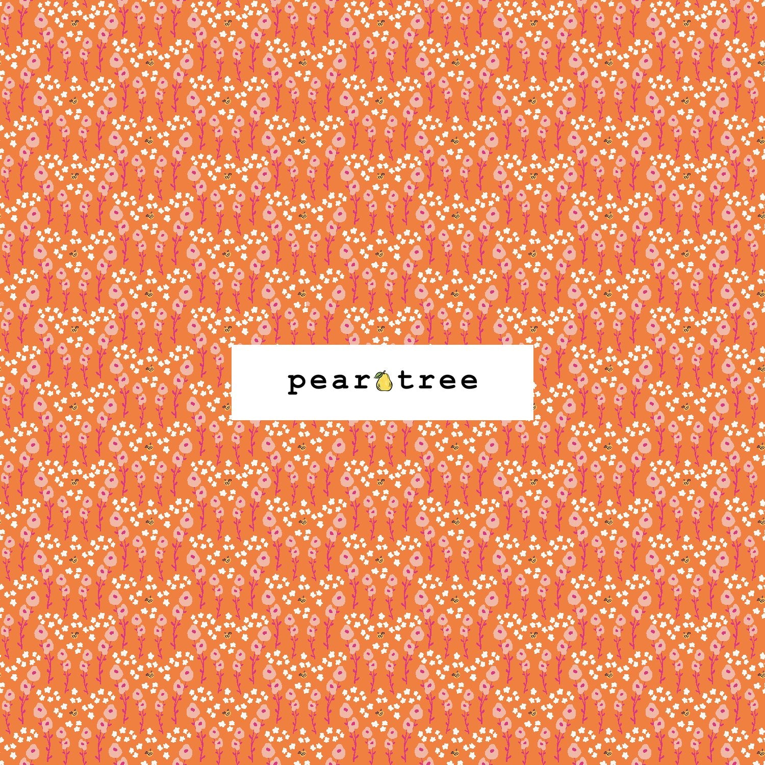 Cotton + Steel Nice To Bee With You - Orange Burst Fabric