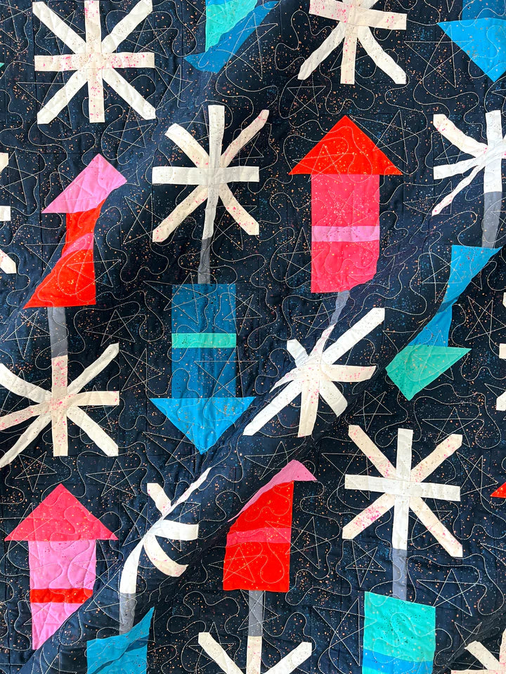 Firecracker Quilt Pattern by Pen and Paper Patterns - Printed Booklet | Quilt Patterns | Firecracker